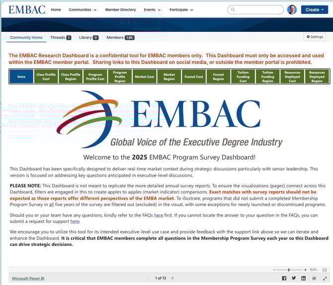 Welcome to the 2025 EMBAC Program Survey Dashboard